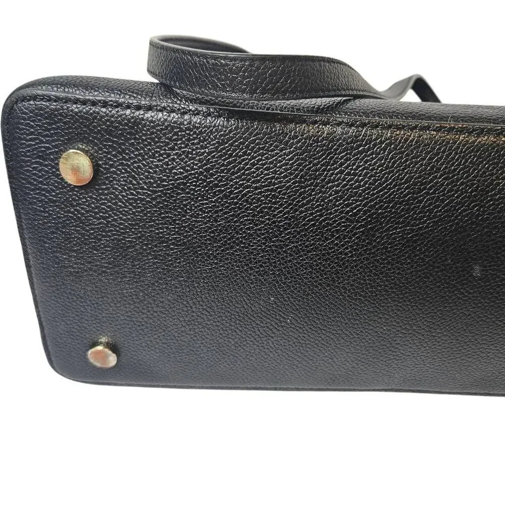 Kate Spade Margoux large black leather satchel/tote.